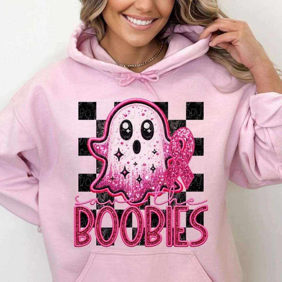 SAVE THE BOOBIES *OLLIE & CO. EXCLUSIVE* - DTF TRANSFER