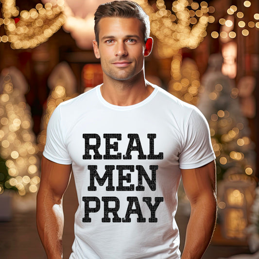 REAL MEN PRAY - DTF TRANSFER
