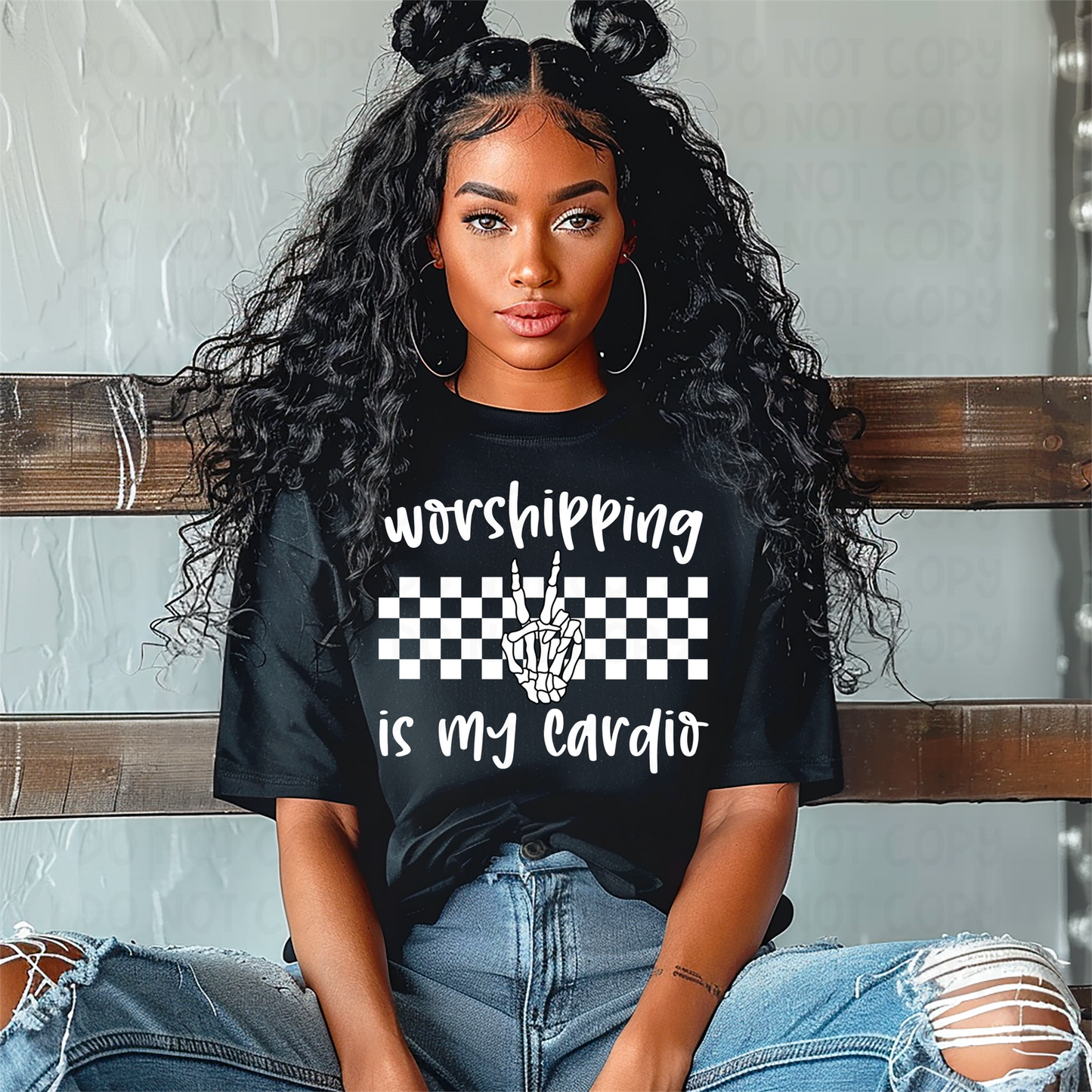 WORSHIPPING IS MY CARDIO - DTF TRANSFER