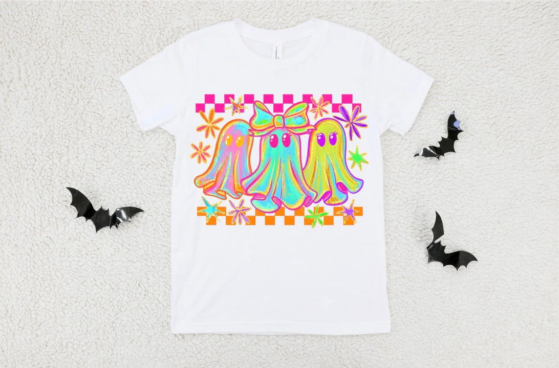 NEON SPOOKY GHOSTS - DTF TRANSFER