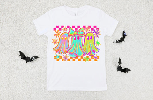 NEON SPOOKY GHOSTS - DTF TRANSFER