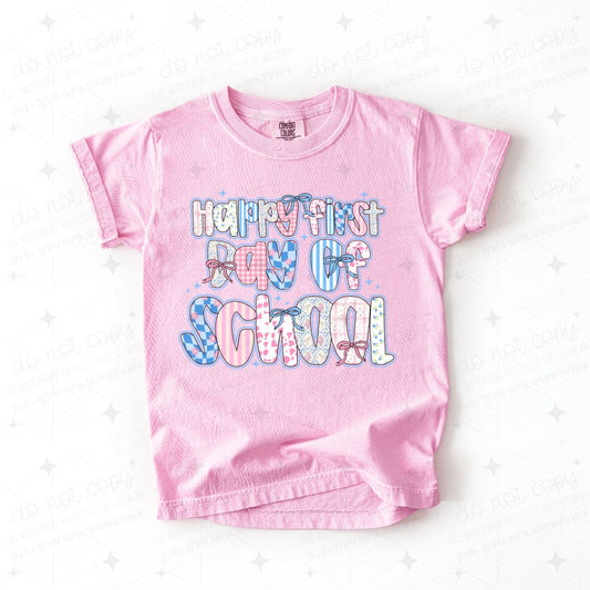 COQUETTE HAPPY FIRST DAY OF SCHOOL - DTF TRANSFER