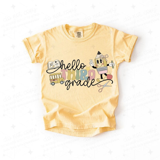 COQUETTE HELLO THIRD GRADE - GIRL - DTF TRANSFER