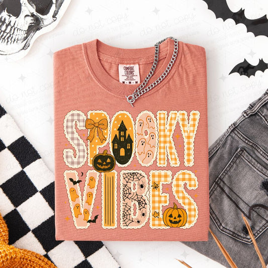 COQUETTE PREPPY SPOOKY VIBES - DTF TRANSFER