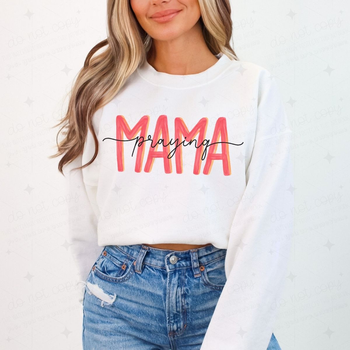 PRAYING MAMA - DTF TRANSFER