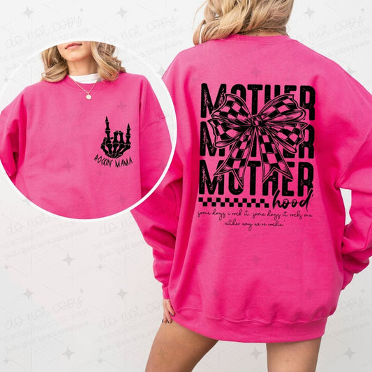 COQUETTE ROCKIN' MAMA - FRONT+BACK - DTF TRANSFER
