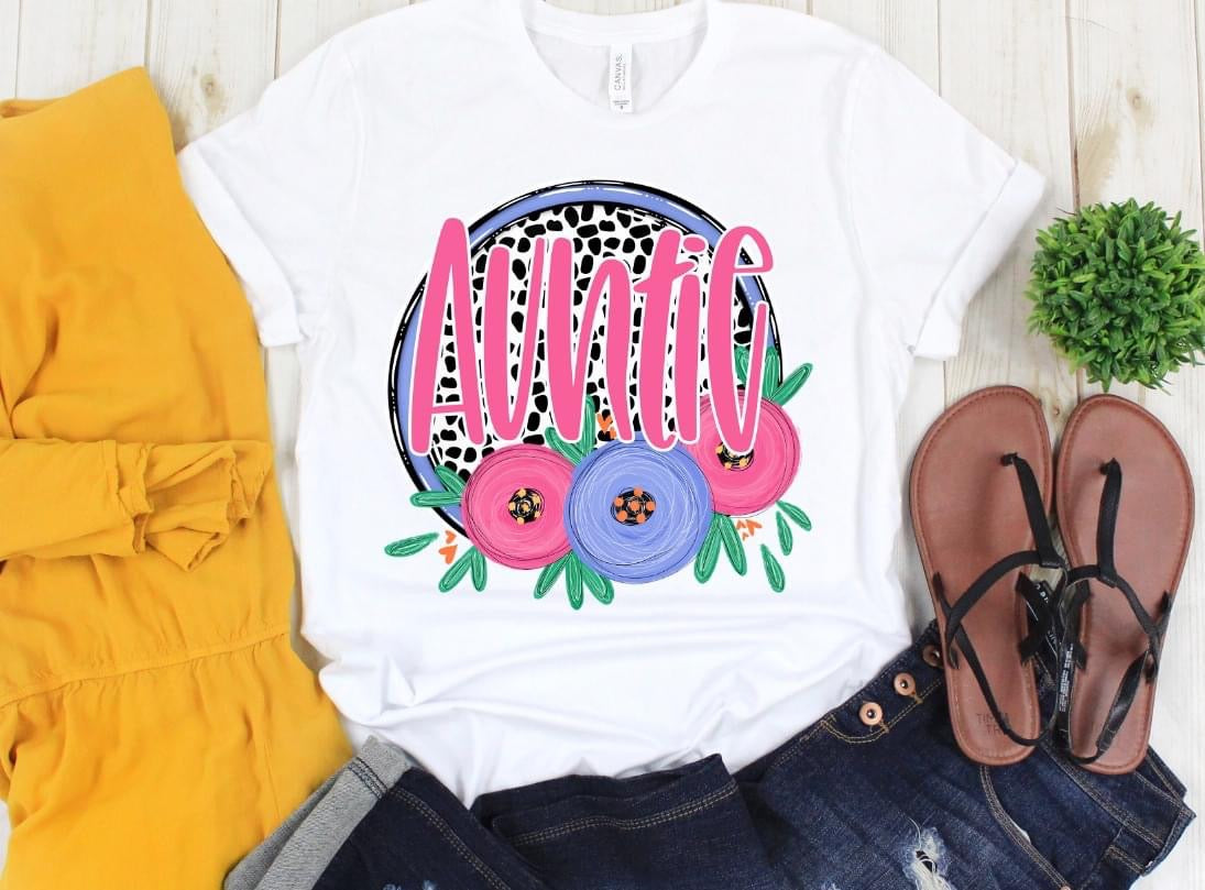 DOT & FLORAL NAMES - DTF TRANSFER