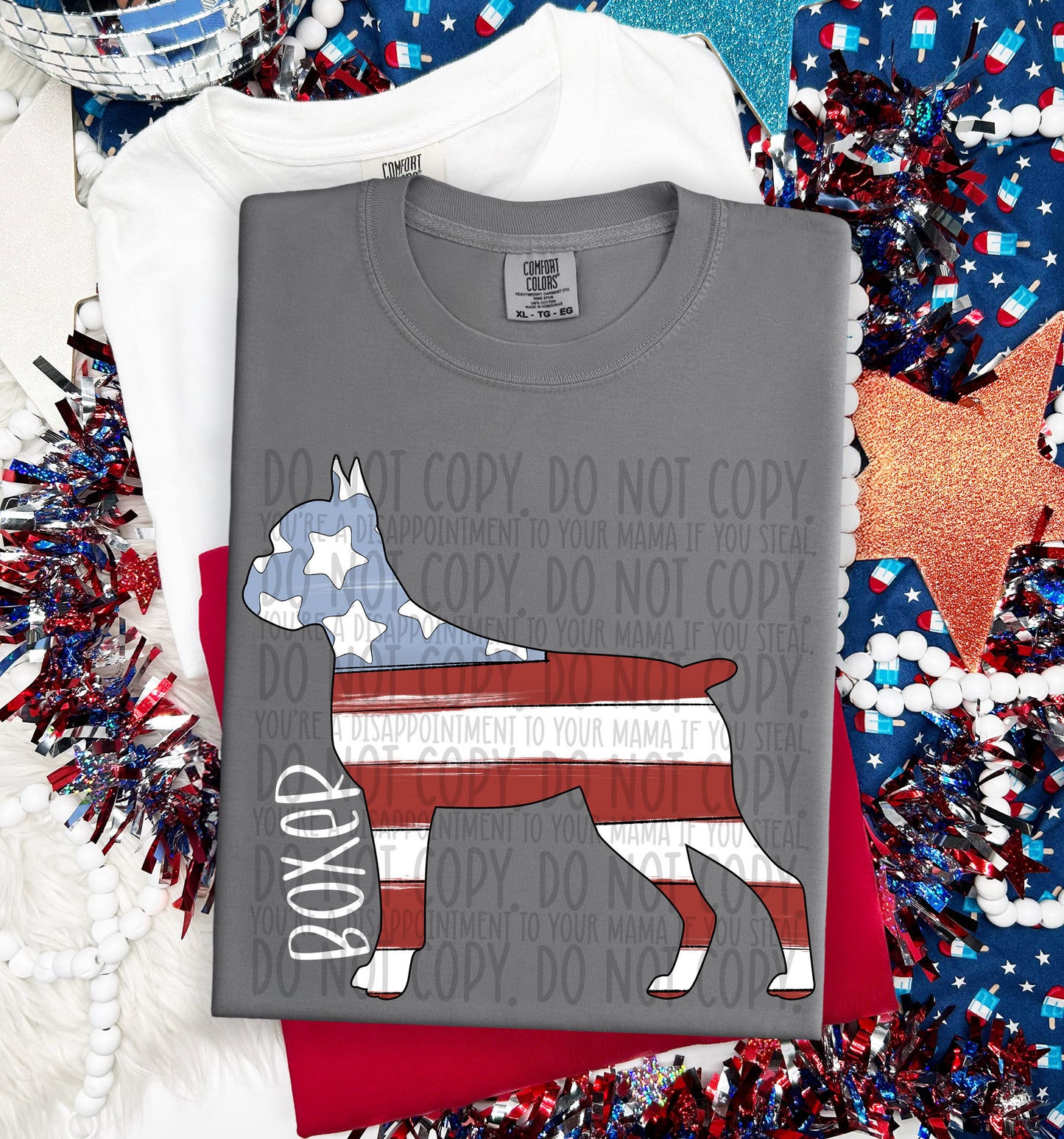 PATRIOTIC DOGS - DTF TRANSFER