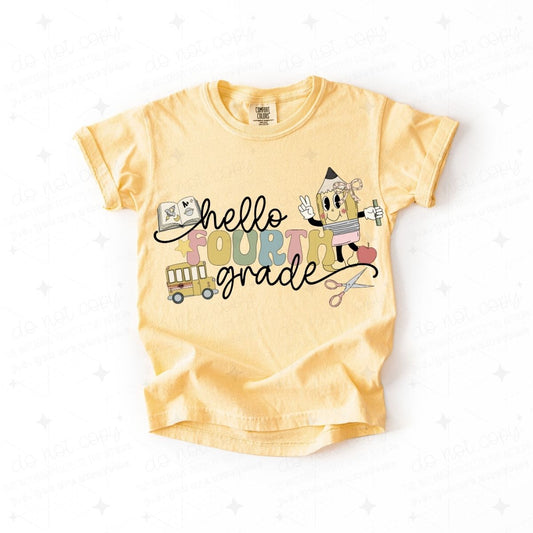 COQUETTE HELLO FOURTH GRADE - GIRL - DTF TRANSFER