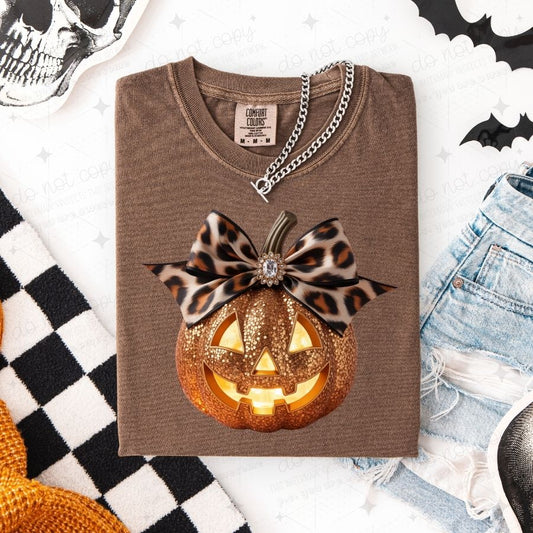 COQUETTE JACK O LANTERN - FAUX SEQUIN - DTF TRANSFER
