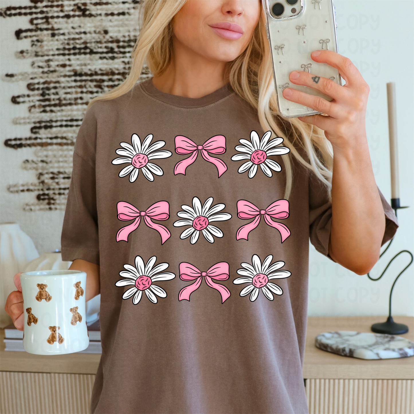 COQUETTE FLORAL GRID - DTF TRANSFER