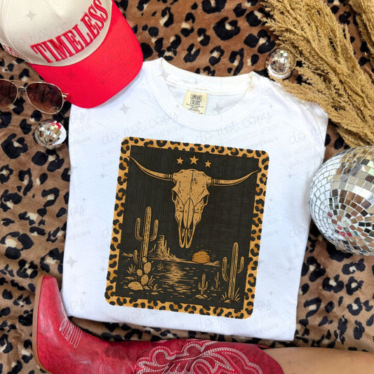 DESERT COW SKULL - DTF TRANSFER