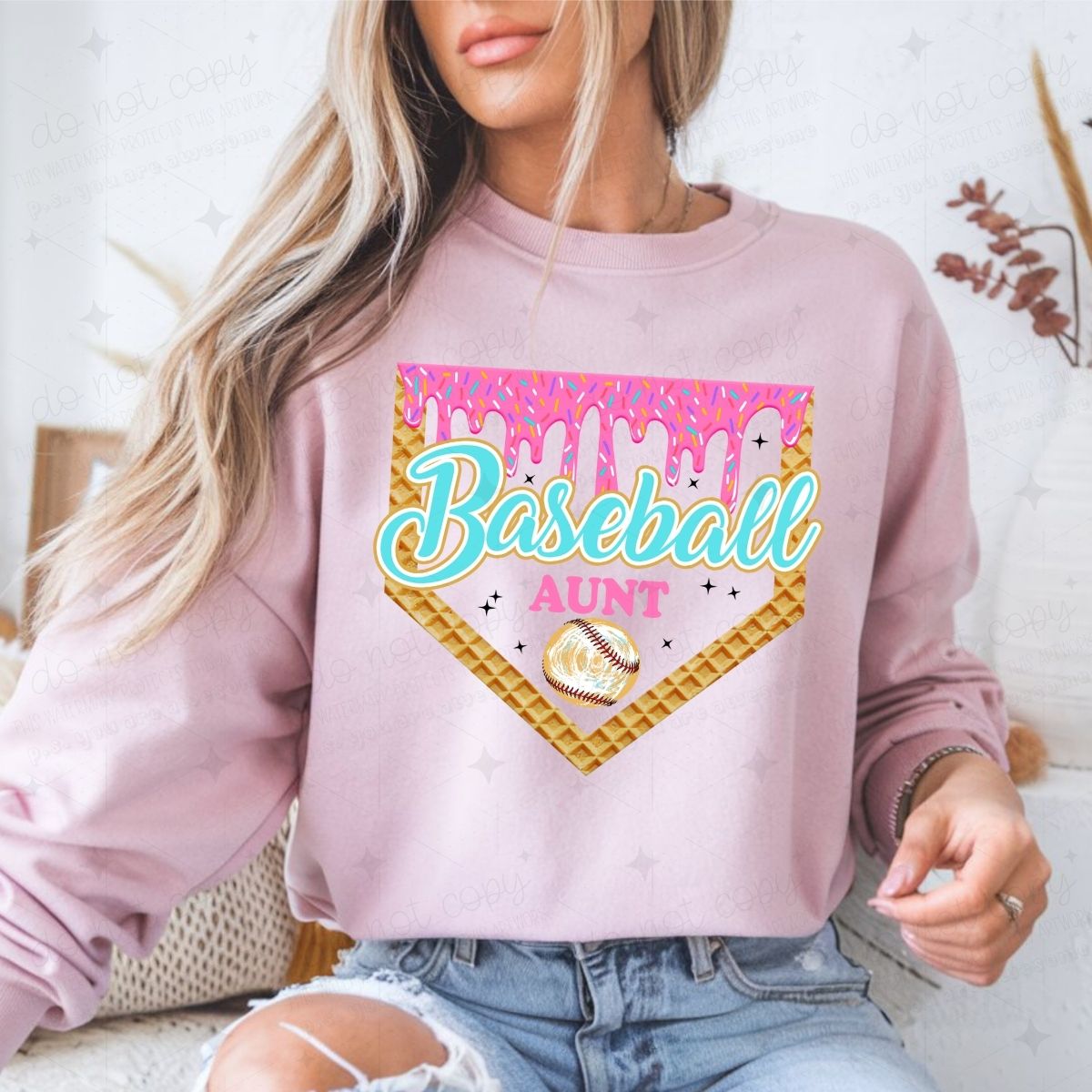 BASEBALL AUNT - DTF TRANSFER