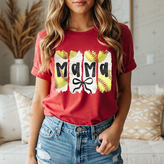 COQUETTE SOFTBALL MAMA - DTF TRANSFER