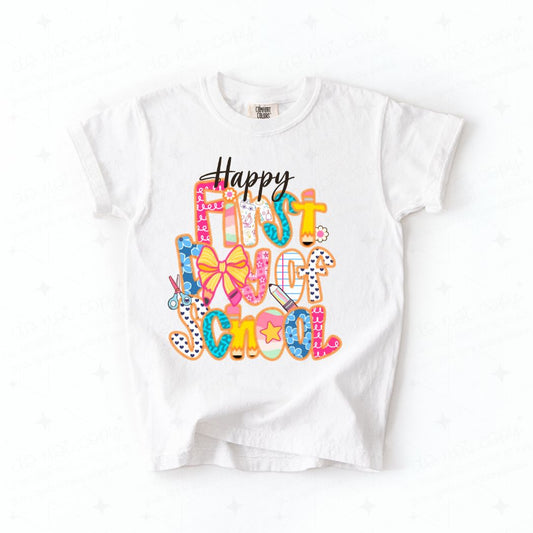 COQUETTE HAPPY FIRST DAY OF SCHOOL - DTF TRANSFER