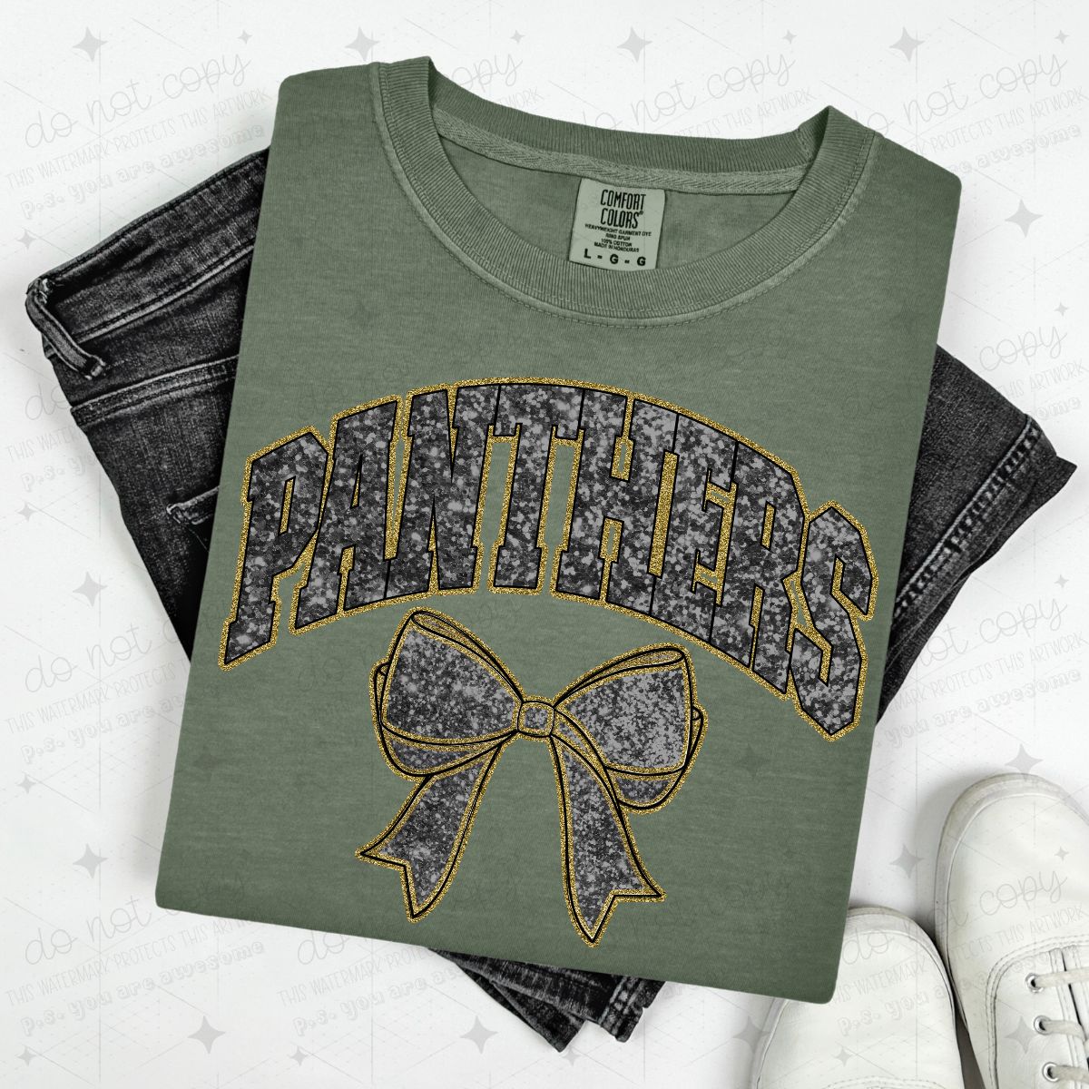 COQUETTE MASCOTS - FAUX SEQUIN - DTF TRANSFER