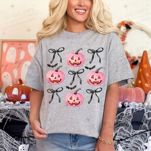 COQUETTE JACK O LANTERN AND BOWS - DTF TRANSFER