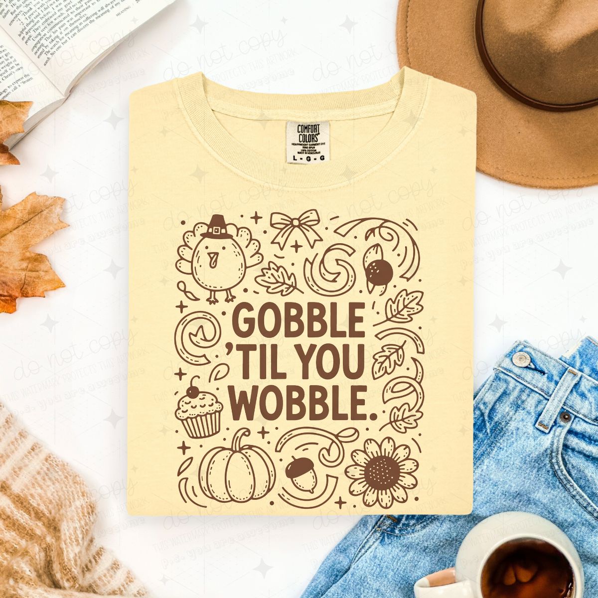 COQUETTE GOBBLE TIL YOU WOBBLE - DTF TRANSFER