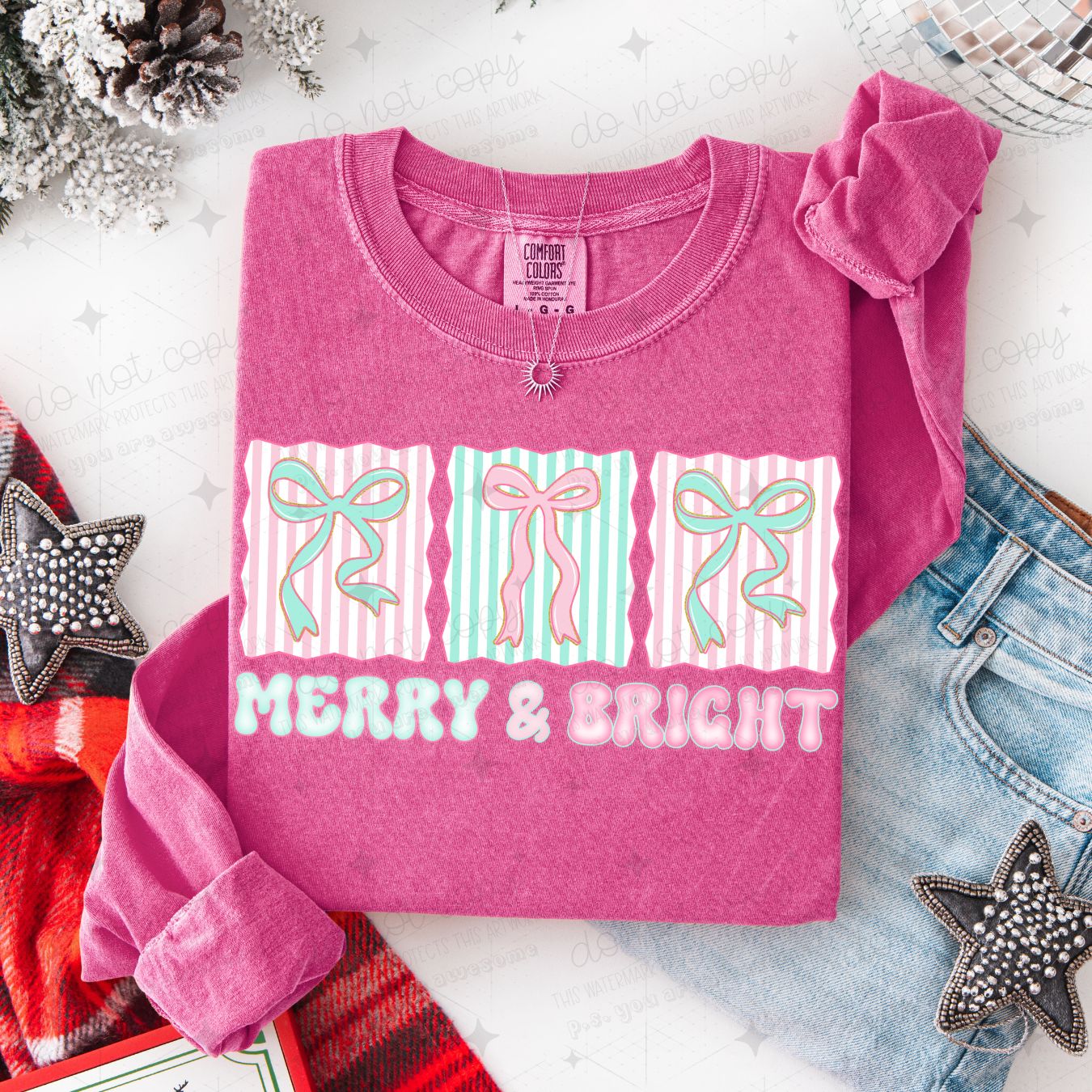 COQUETTE MERRY & BRIGHT - DTF TRANSFER