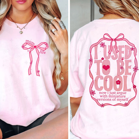 COQUETTE MOM LIFE - FRONT+BACK - DTF TRANSFER