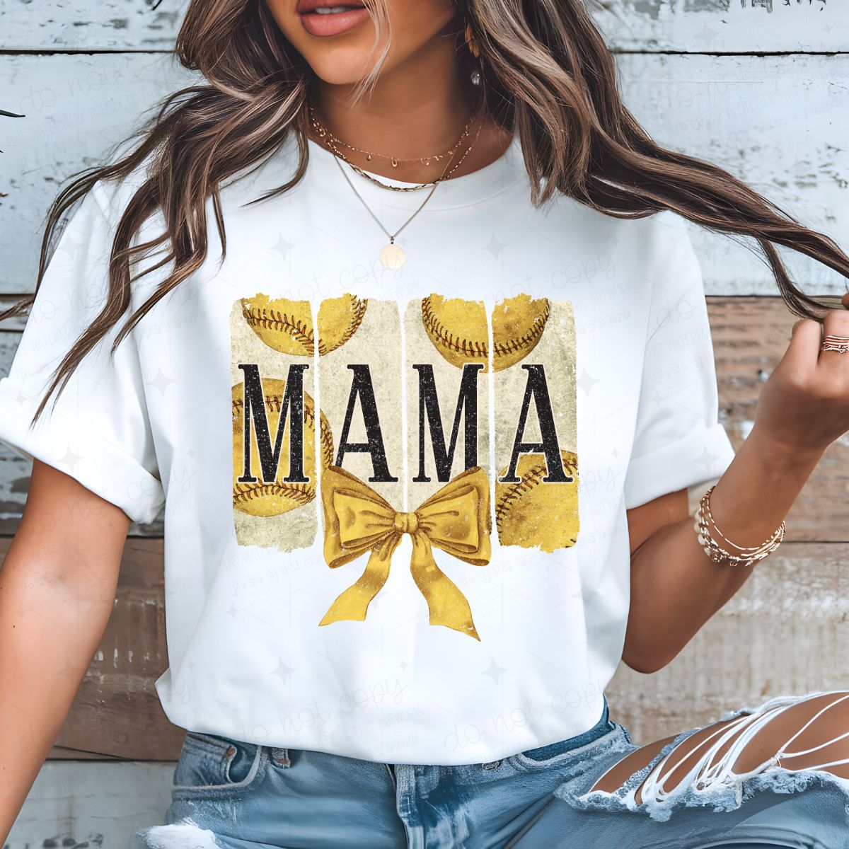 COQUETTE SOFTBALL MAMA - DTF TRANSFER