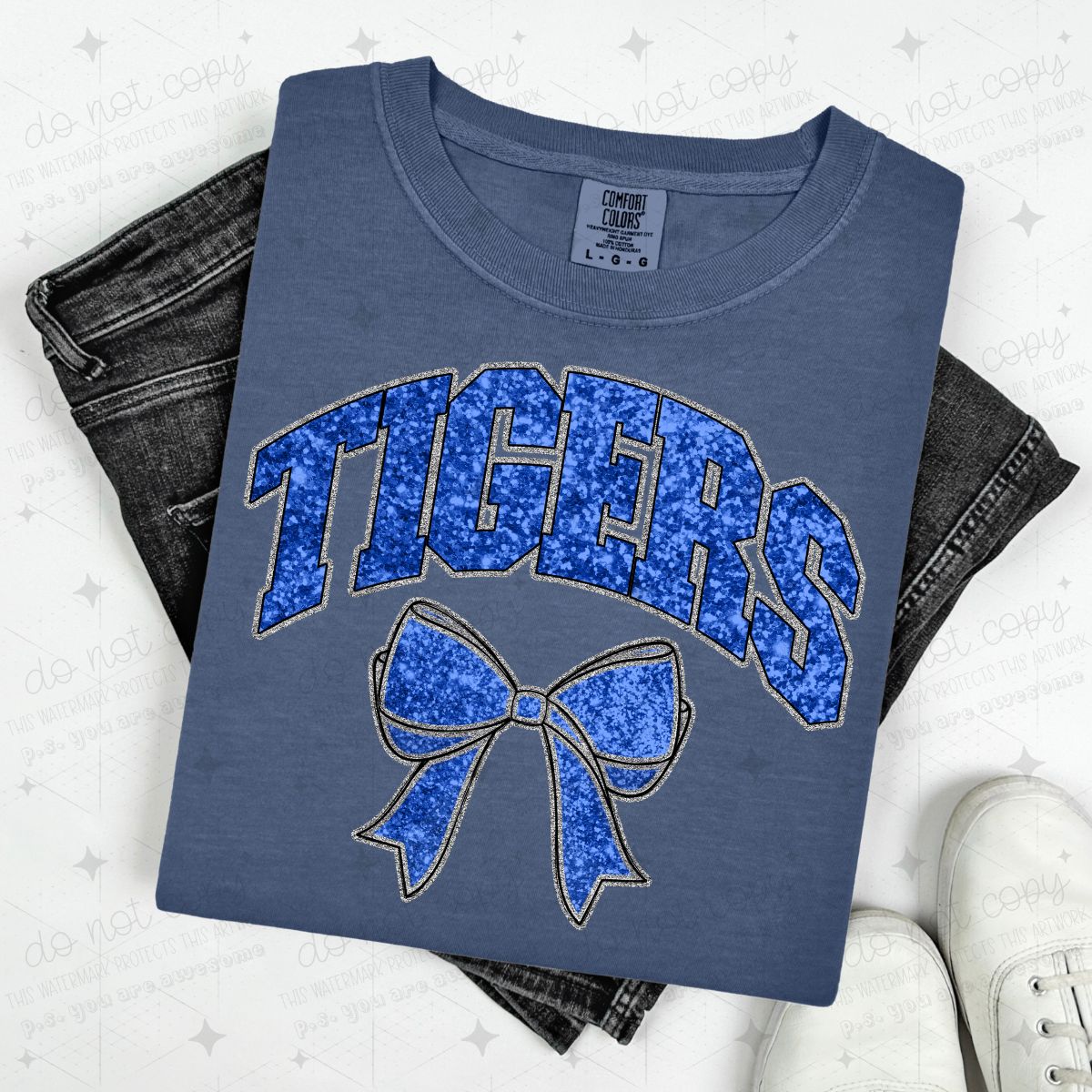 COQUETTE MASCOTS - FAUX SEQUIN - DTF TRANSFER