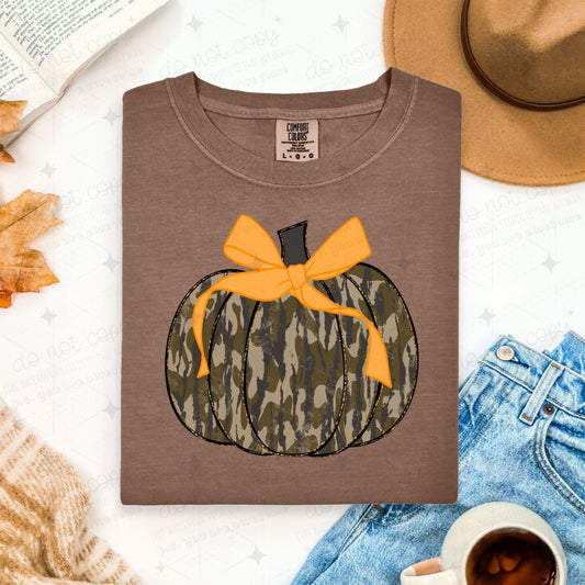 COQUETTE CAMO PUMPKIN - DTF TRANSFER