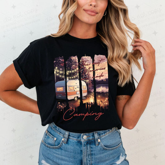 THE BEST MEMORIES ARE MADE CAMPING - DTF TRANSFER
