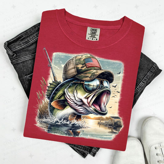 PATRIOTIC BASS - DTF TRANSFER