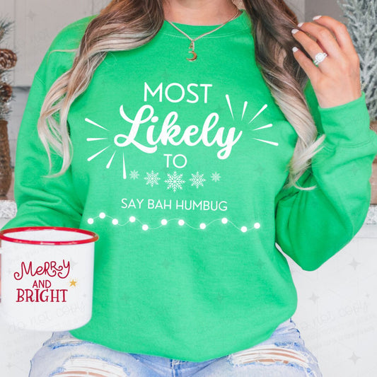 SAY BAH HUMBUG - DTF TRANSFER