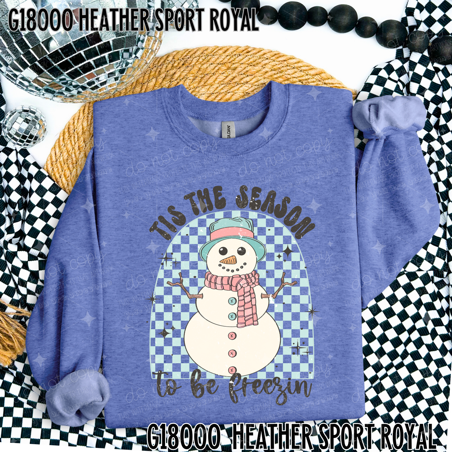 TIS THE SEASON TO BE FREEZIN - DTF TRANSFER