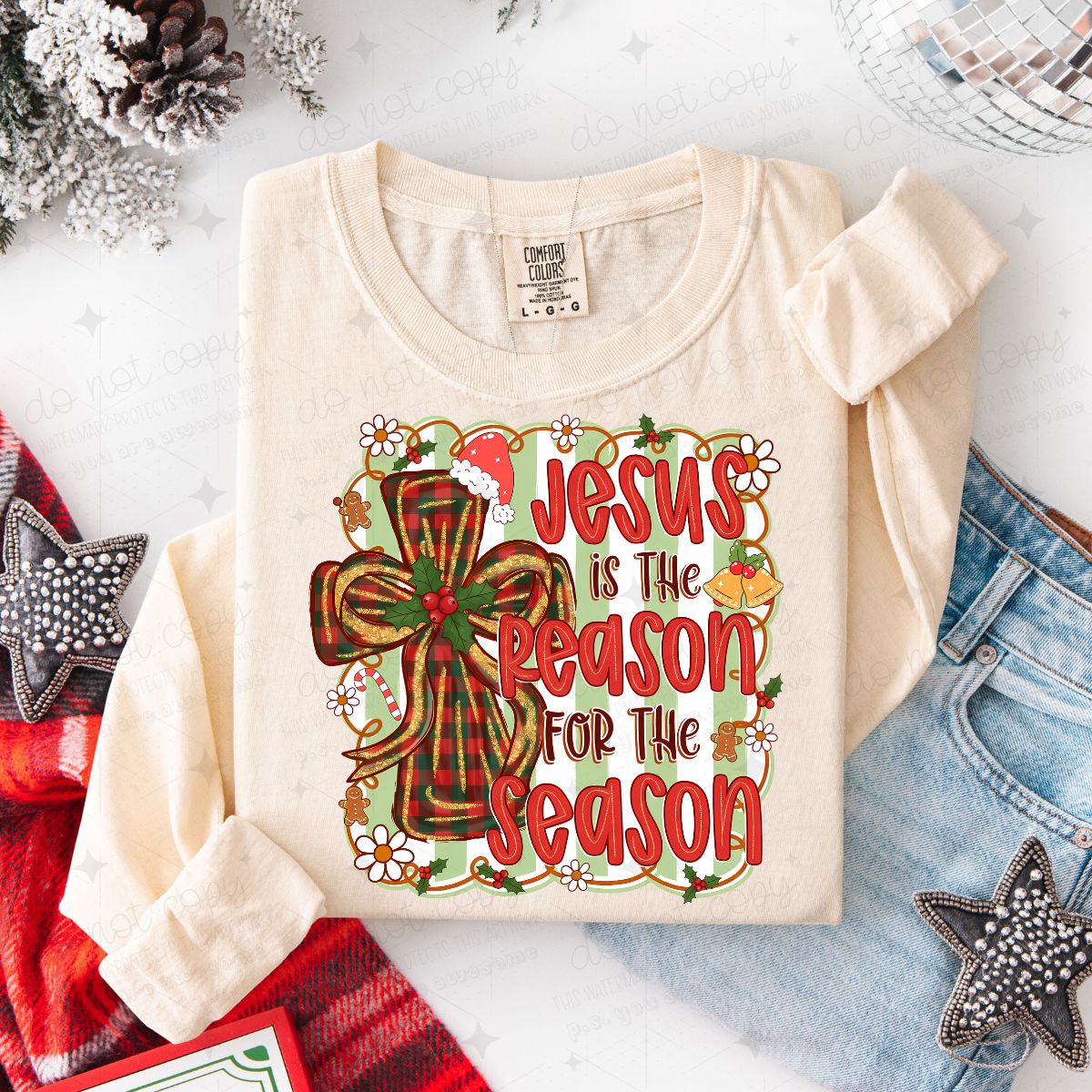 COQUETTE JESUS IS THE REASON FOR THE SEASON - DTF TRANSFER