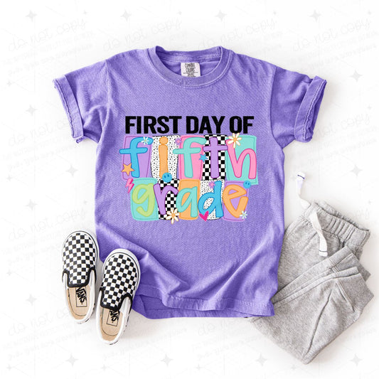 FIRST DAY OF FIFTH GRADE - DTF TRANSFER