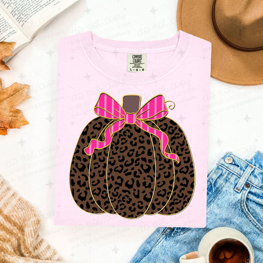 COQUETTE ANIMAL PRINT PUMPKIN - DTF TRANSFER