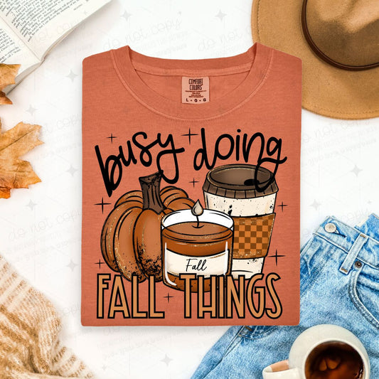 BUSY DOING FALL THINGS - DTF TRANSFER