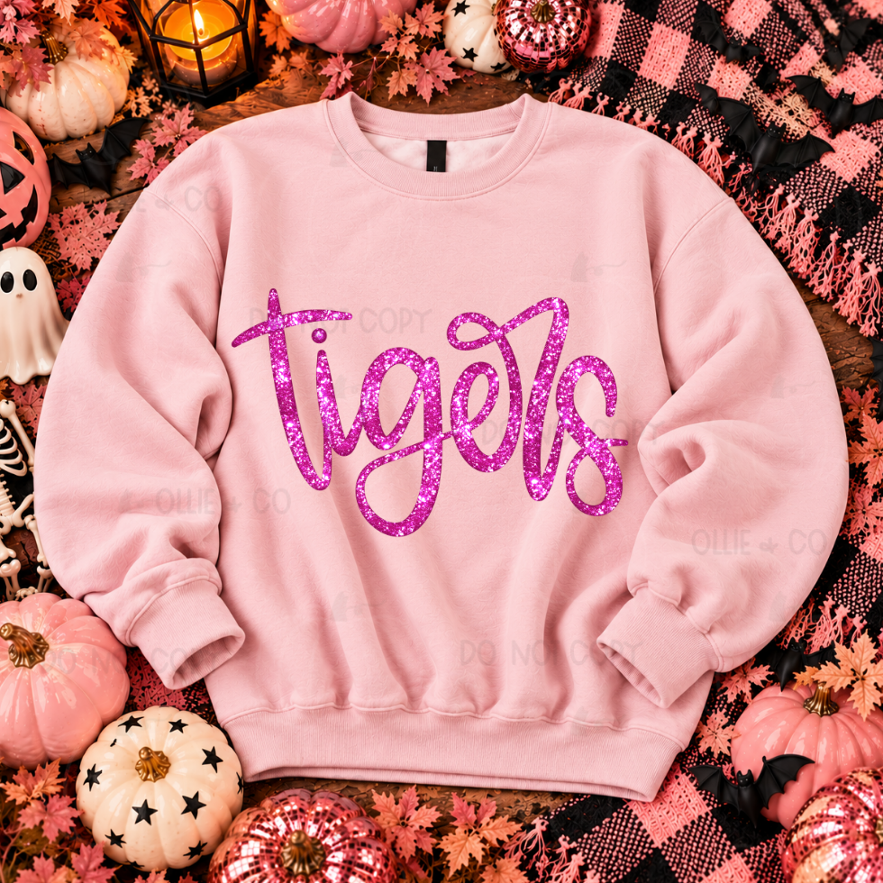 PINK GLITTER MASCOTS - DTF TRANSFER