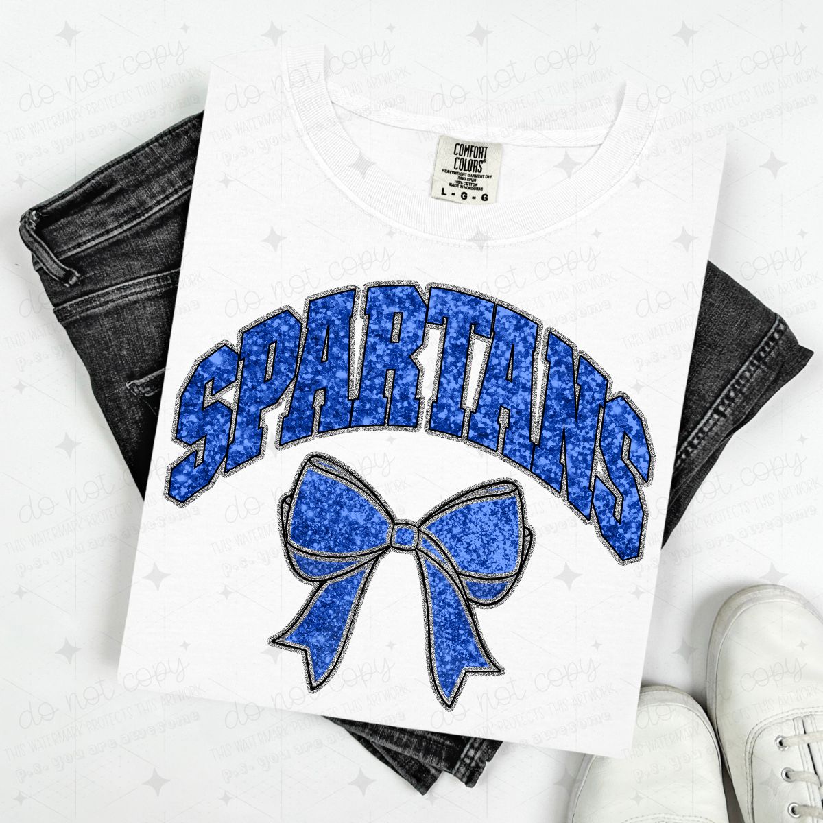 COQUETTE MASCOTS - FAUX SEQUIN - DTF TRANSFER