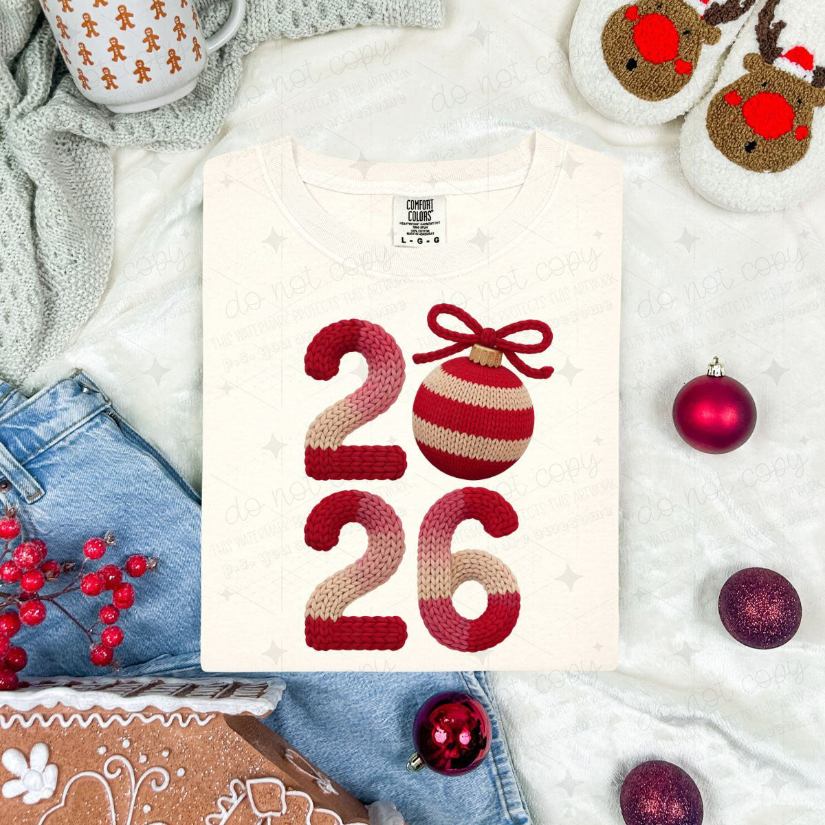 COQUETTE 2026 - WITH ORNAMENT - FAUX YARN - DTF TRANSFER