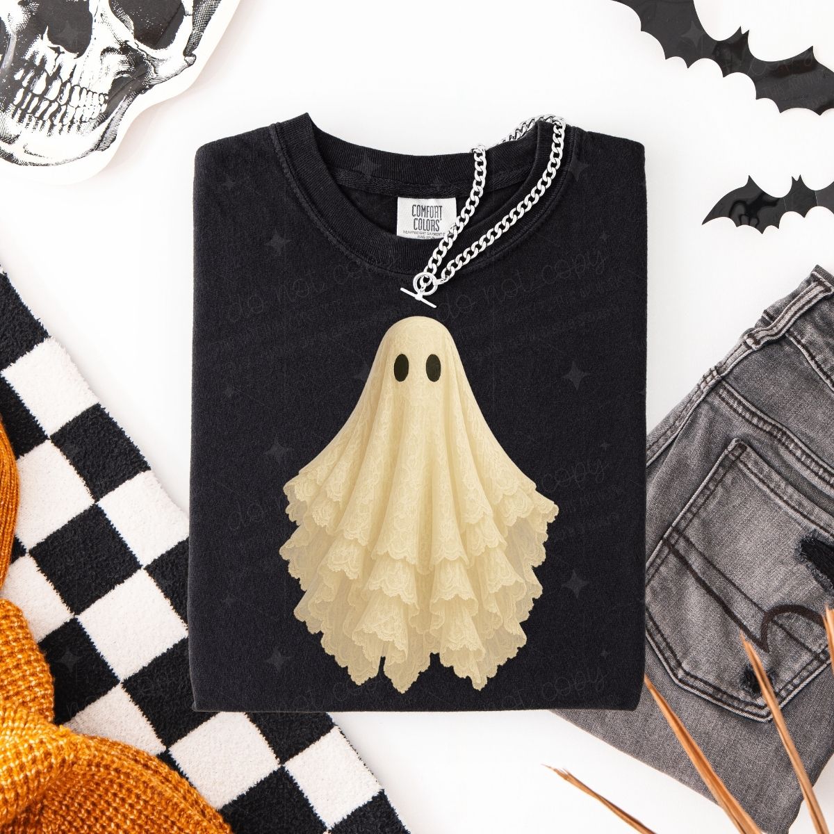 LACE GHOST - FAUX LACE - DTF TRANSFER