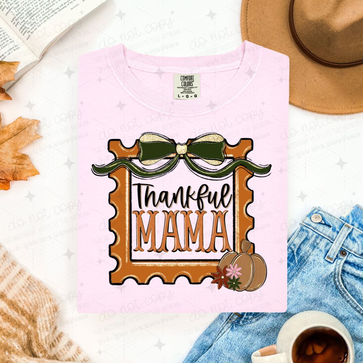 COQUETTE THANKFUL MAMA - DTF TRANSFER