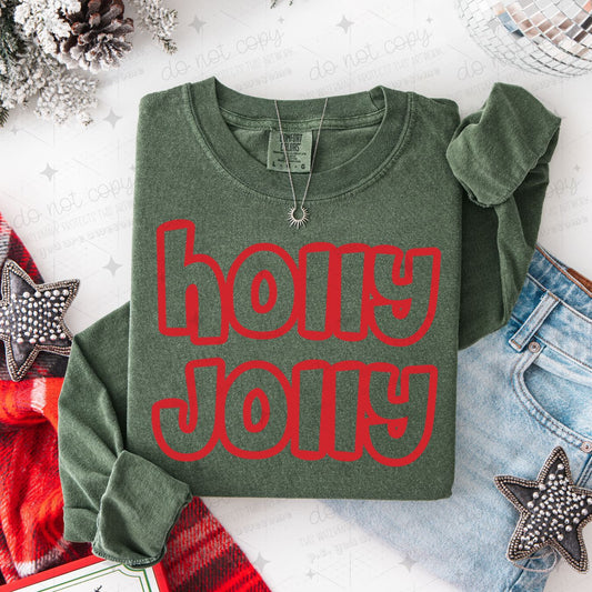 HOLLY JOLLY - DTF TRANSFER