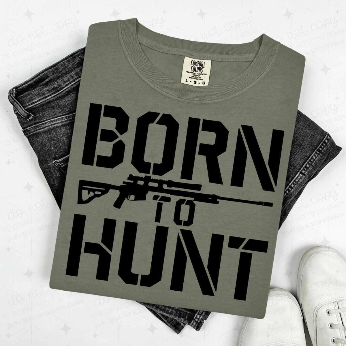 BORN TO HUNT - DTF TRANSFER
