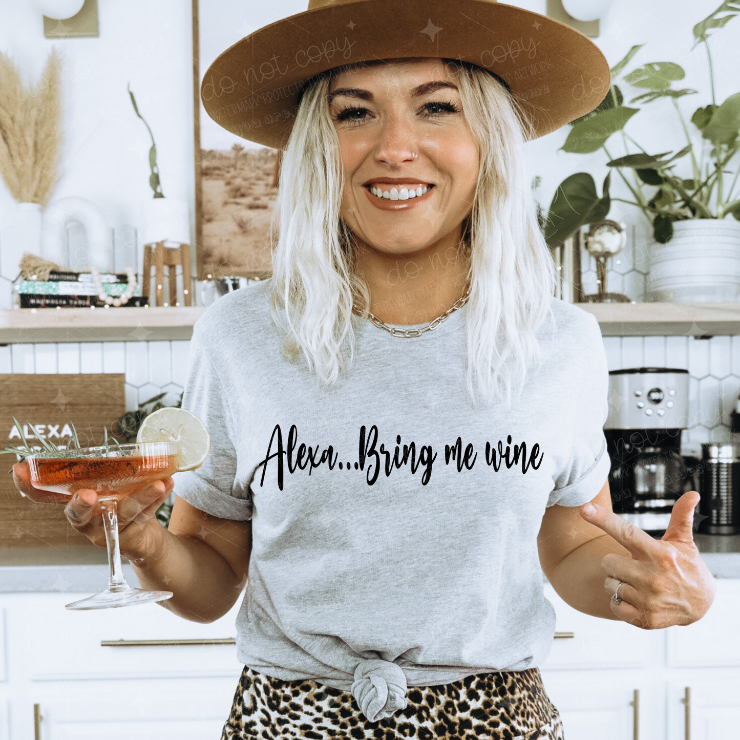 ALEXA BRING ME WINE - DTF TRANSFER