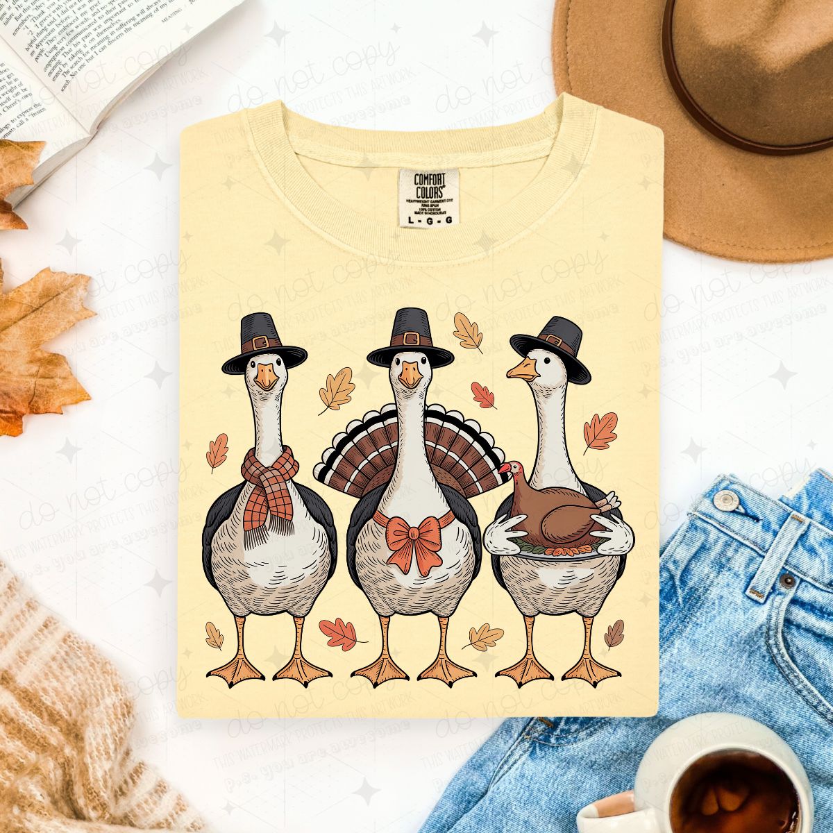 COQUETTE THANKSGIVING TURKEY TRIO - DTF TRANSFER