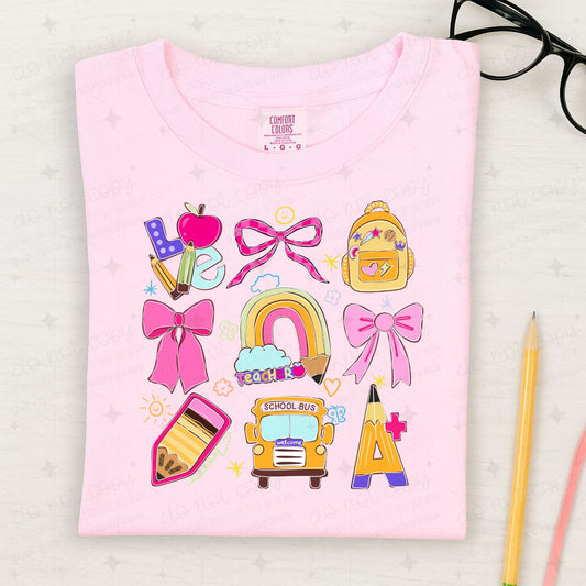 COQUETTE BACK TO SCHOOL GRID - DTF TRANSFER