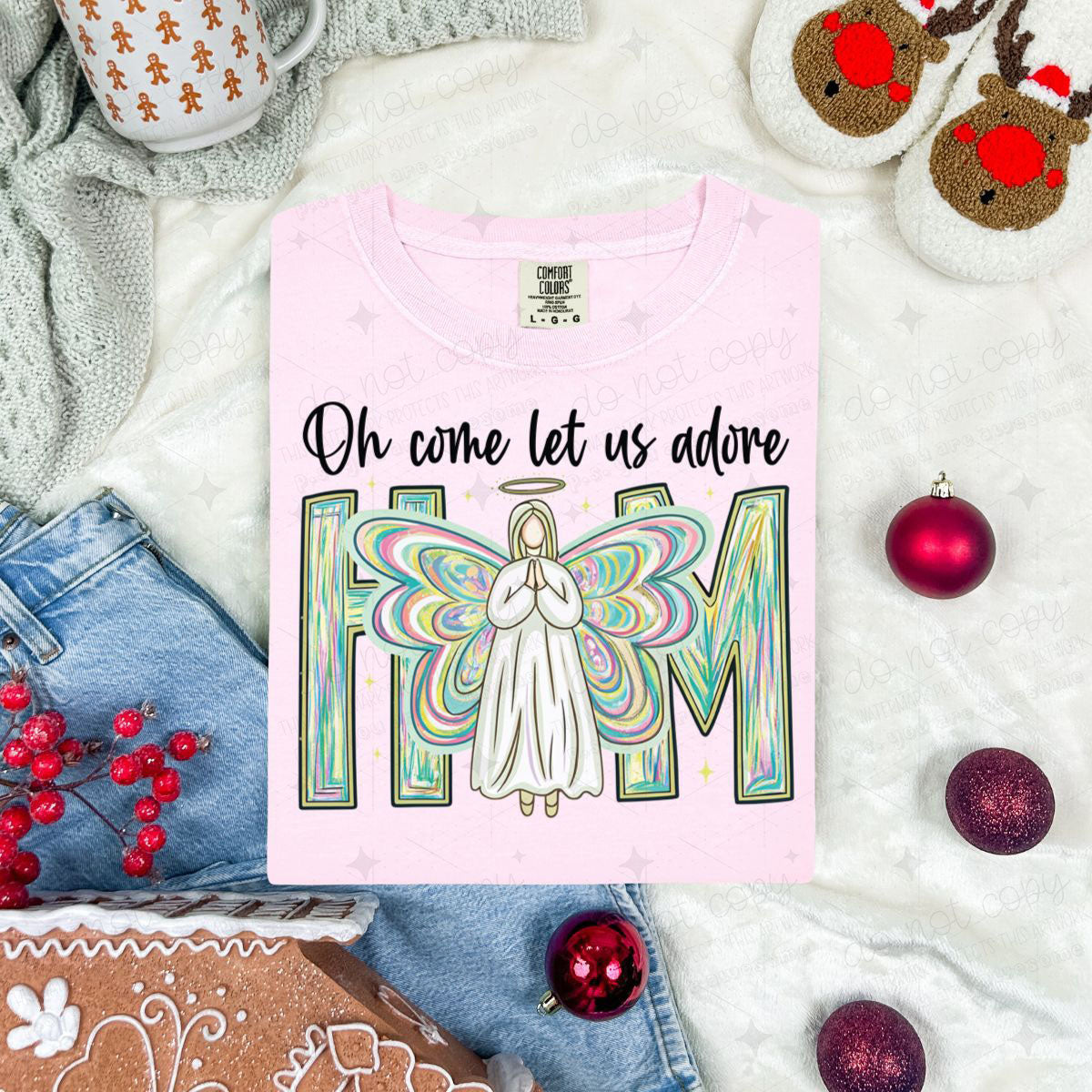 OH COME LET US ADORE HIM - DTF TRANSFER