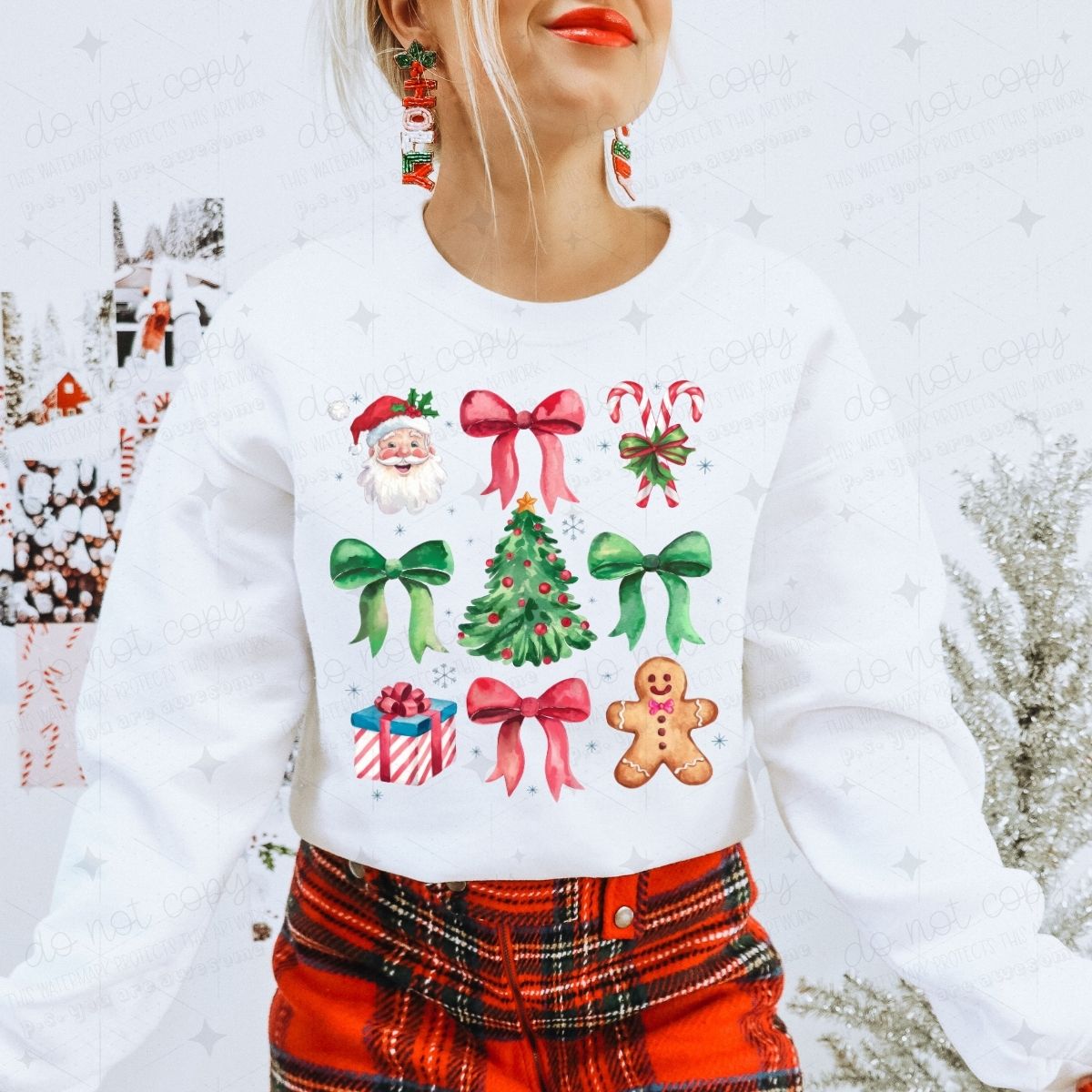 COQUETTE CHRISTMAS COLLAGE - DTF TRANSFER