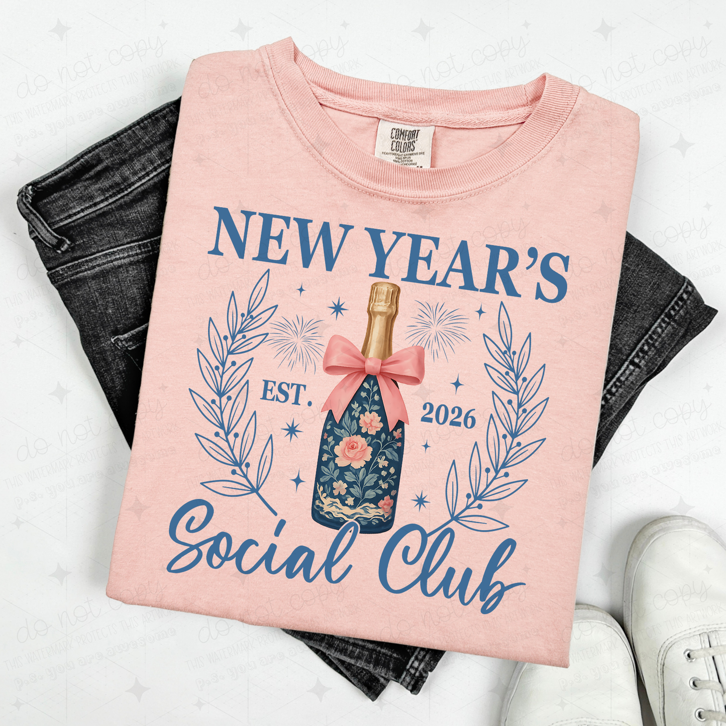 COQUETTE NEW YEAR'S SOCIAL CLUB - DTF TRANSFER