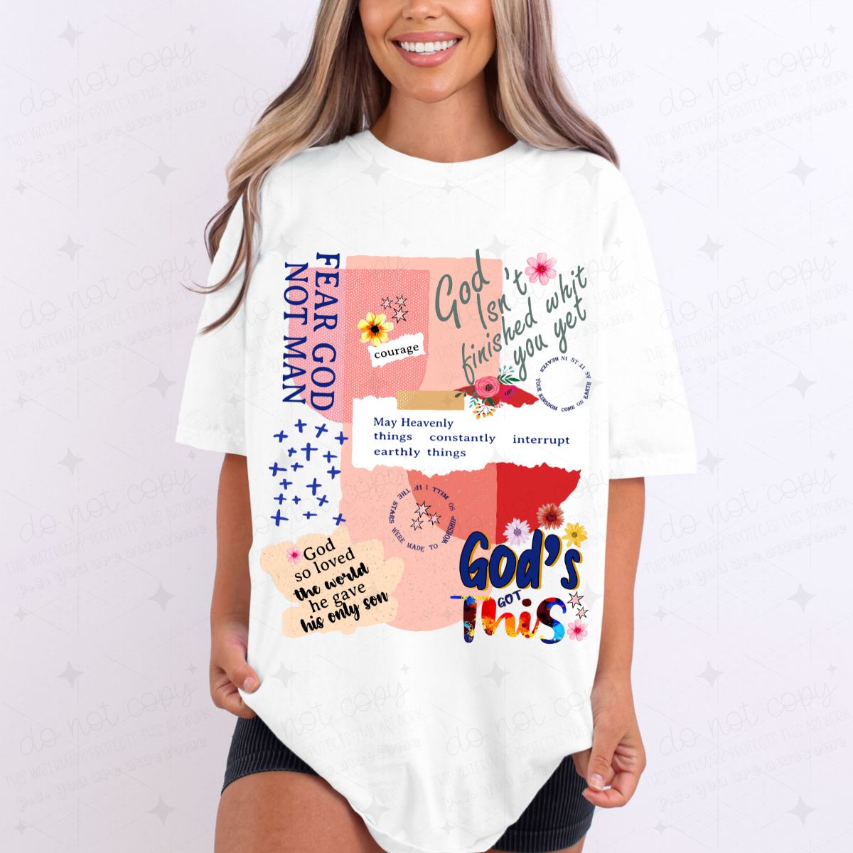 RELIGIOUS COLLAGE - DTF TRANSFER