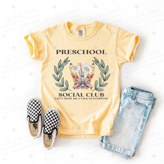 COQUETTE PRESCHOOL SOCIAL CLUB - DTF TRANSFER